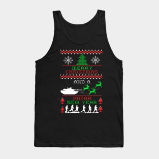 Army Ugly Christmas Model Tank Top